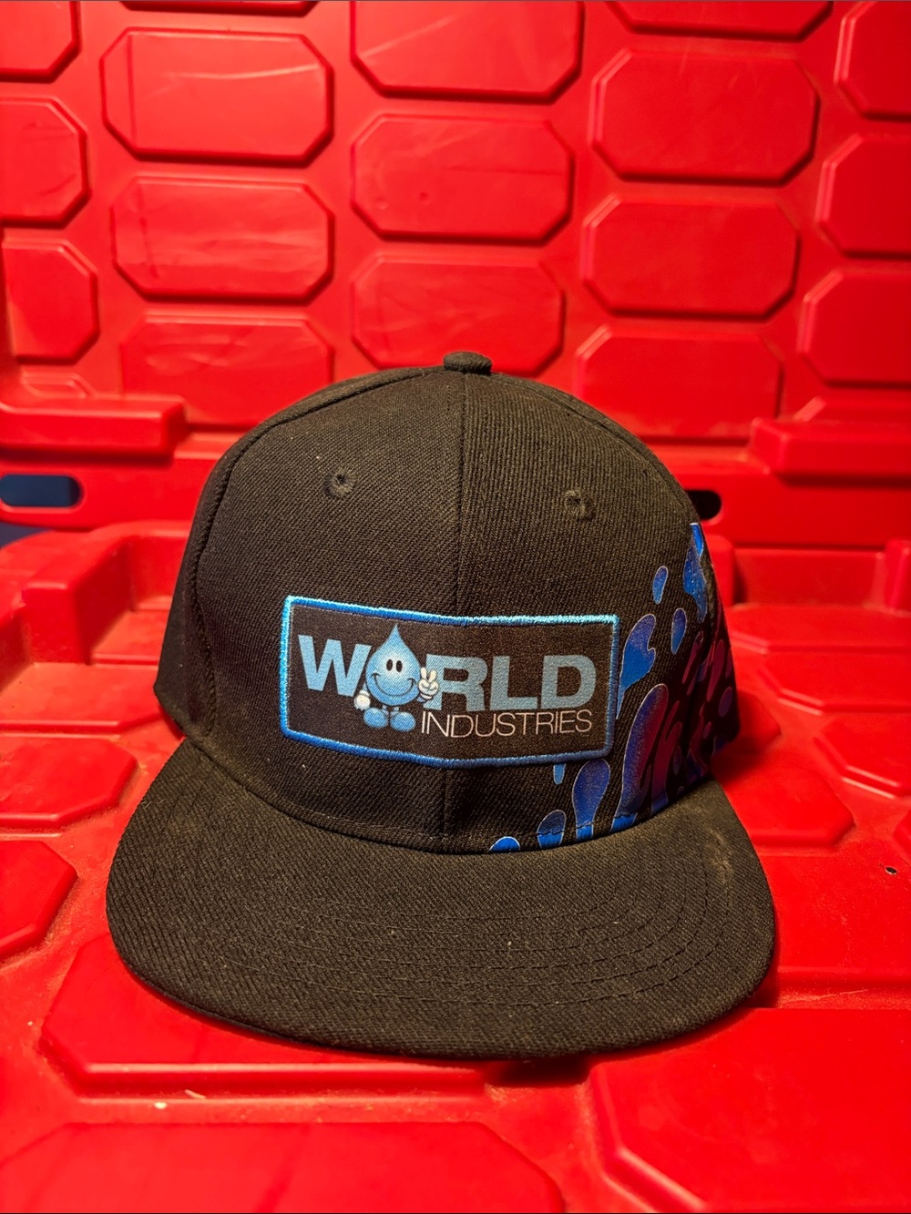 Men’s NWT World Industries Wet Willy Splash Snapback Hat